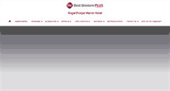 Desktop Screenshot of bw-rogerthorpemanor.co.uk